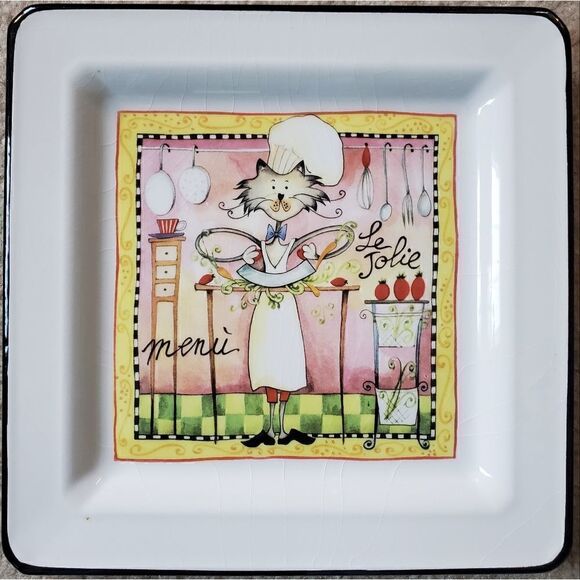 BRUNELLI Large Dinner Plates   - Picture 2 of 8